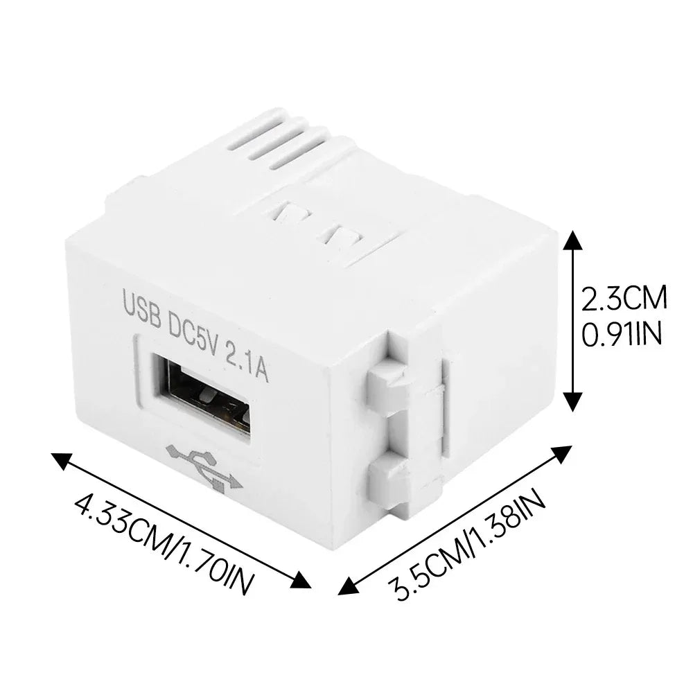 USB Charging Panel 220V to 5V 2.1A Switching Power Adapter