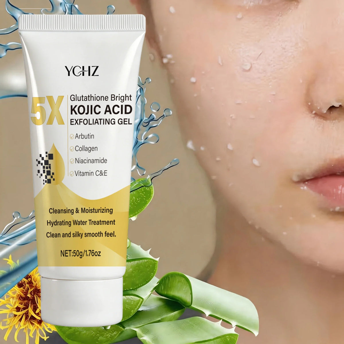 Kojic Acid Exfoliating Gel – Brighten, Even Tone & Moisturize