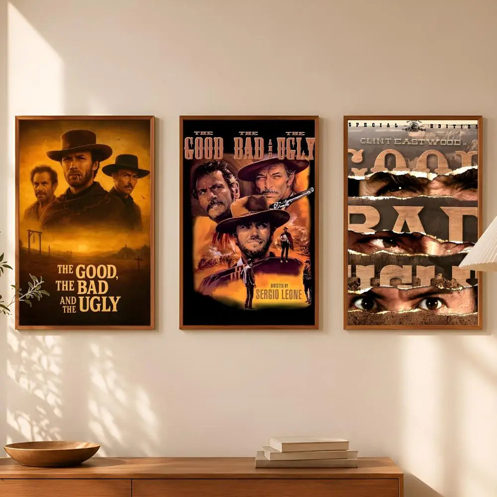 The Good The Bad & The Ugly HD PVC Self-Stick Wall Poster