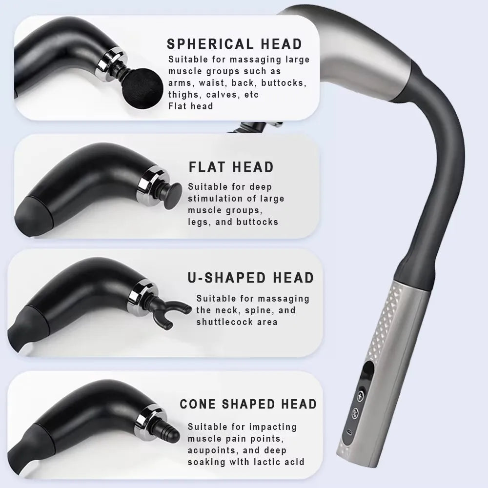 PAQIN Smart Fascia Gun – 9-Speed Handheld Muscle Massager