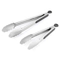 Stainless Steel BBQ Tongs – Non-Slip Extended Food Clamp