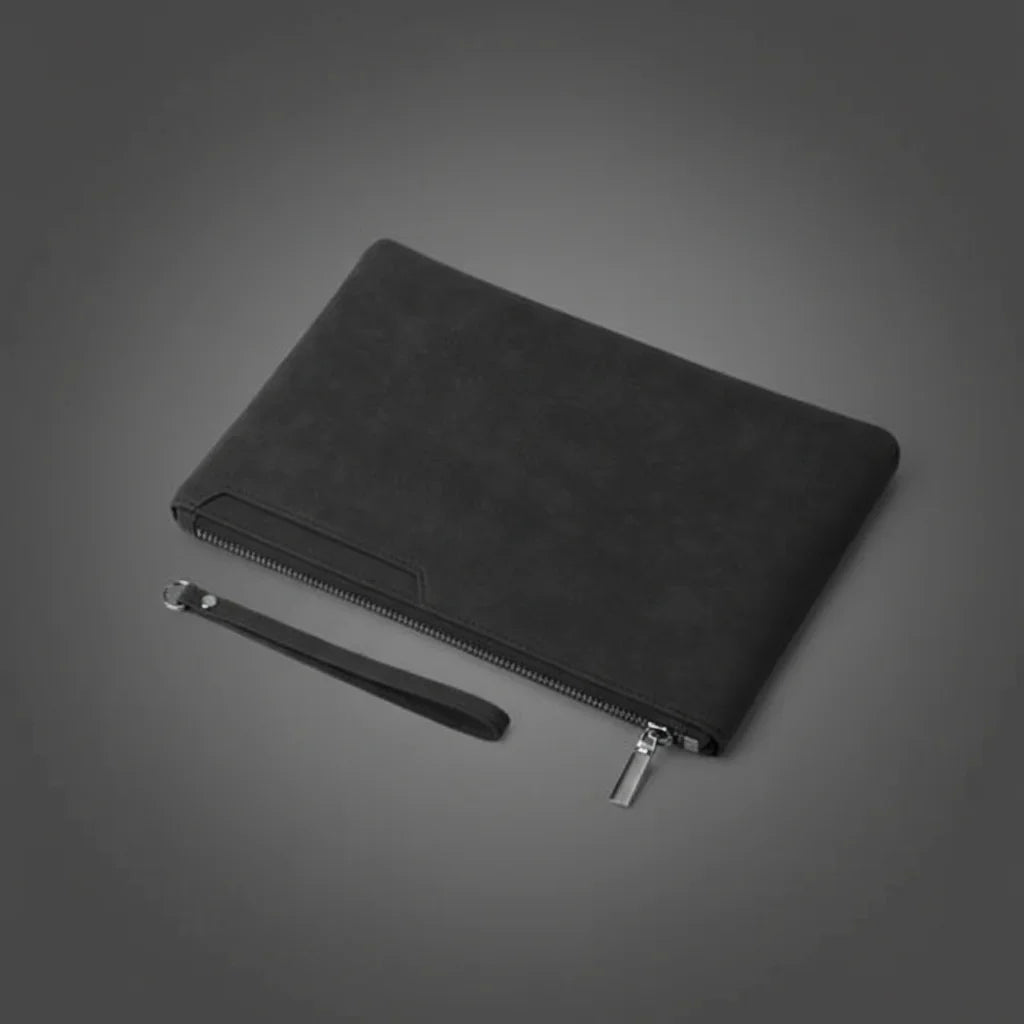Men's Slim PU Leather Clutch Bag – Business Phone Pouch