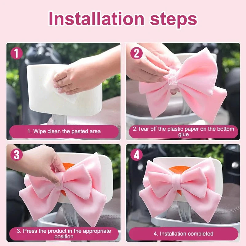 Large Bow Helmet Decoration – DIY Motorcycle & Scooter Decal