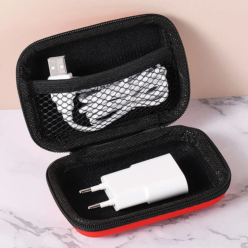EVA Zipper Storage Case – Earphone & Cable Travel Organizer