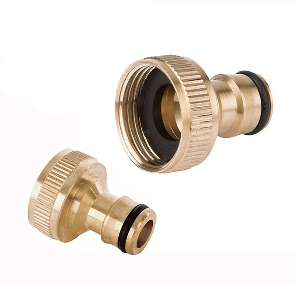 3/4" Solid Brass Garden Hose Tap Adaptor Quick Connector