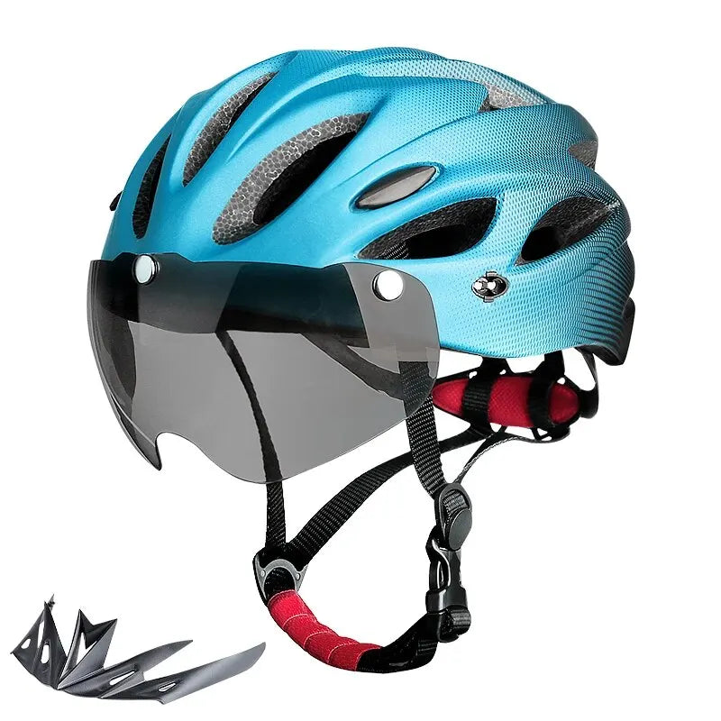 X-TIGER Adult Bike Helmet with LED Tail Light | 58–62cm