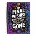 My Final Wishes Journal A5 Spiral End-of-life Planner Family