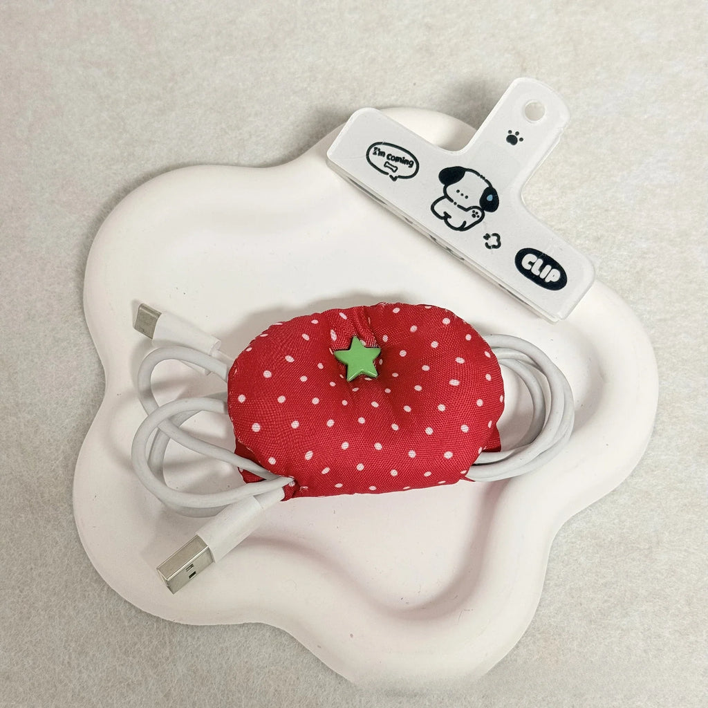 Harajuku Korean Earphone Decoration Accessories Handmade Fabric Cute