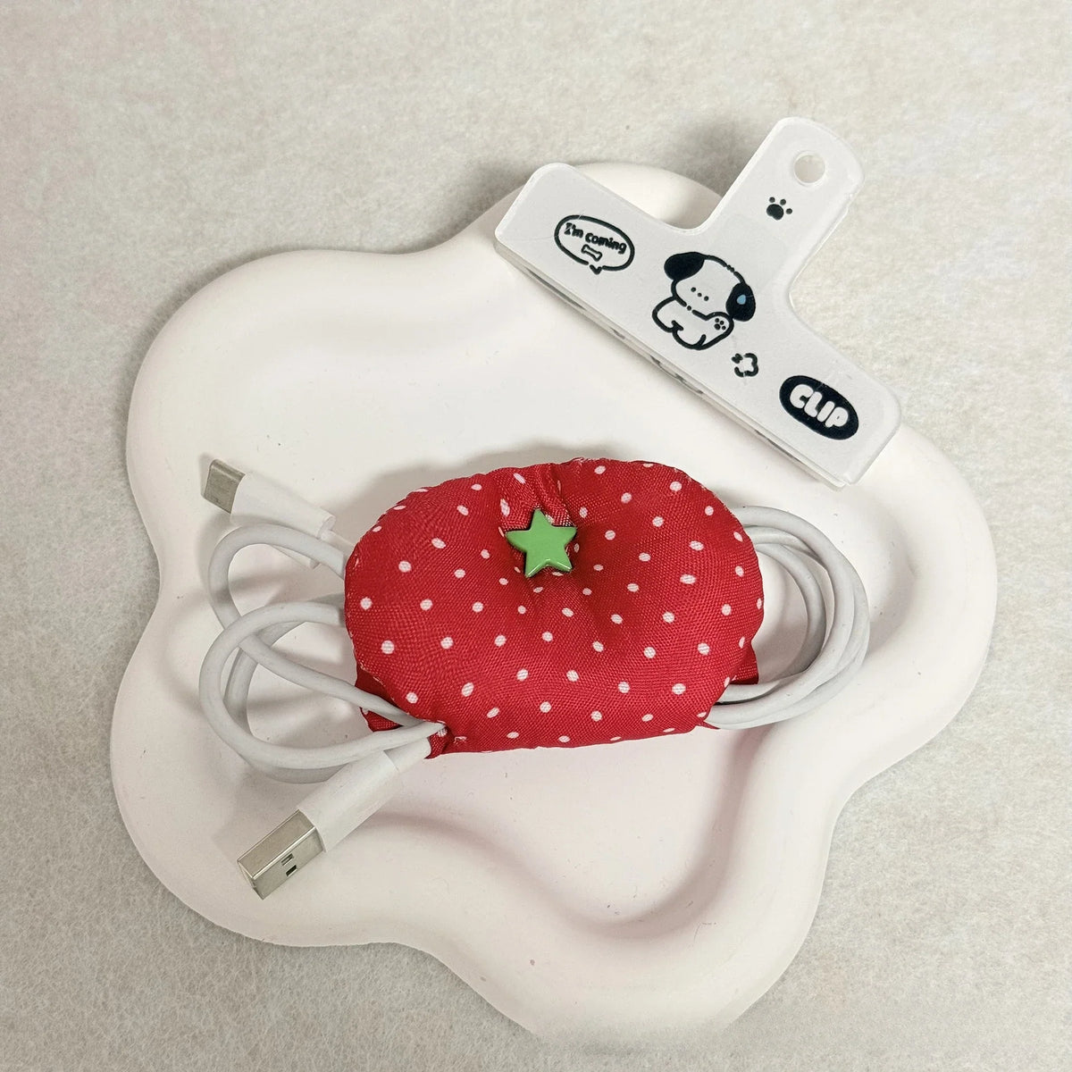 Harajuku Korean Earphone Decoration Accessories Handmade Fabric Cute