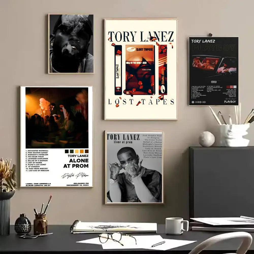 Tory Lanez Canvas Wall Art Unframed Poster | Hip-Hop Decor