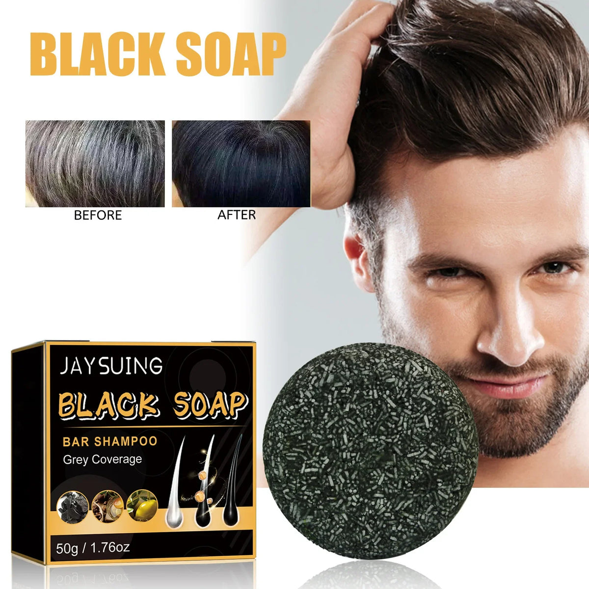 Polygonum Multiflorum Shampoo Bar – Anti-Dandruff & Nourishing