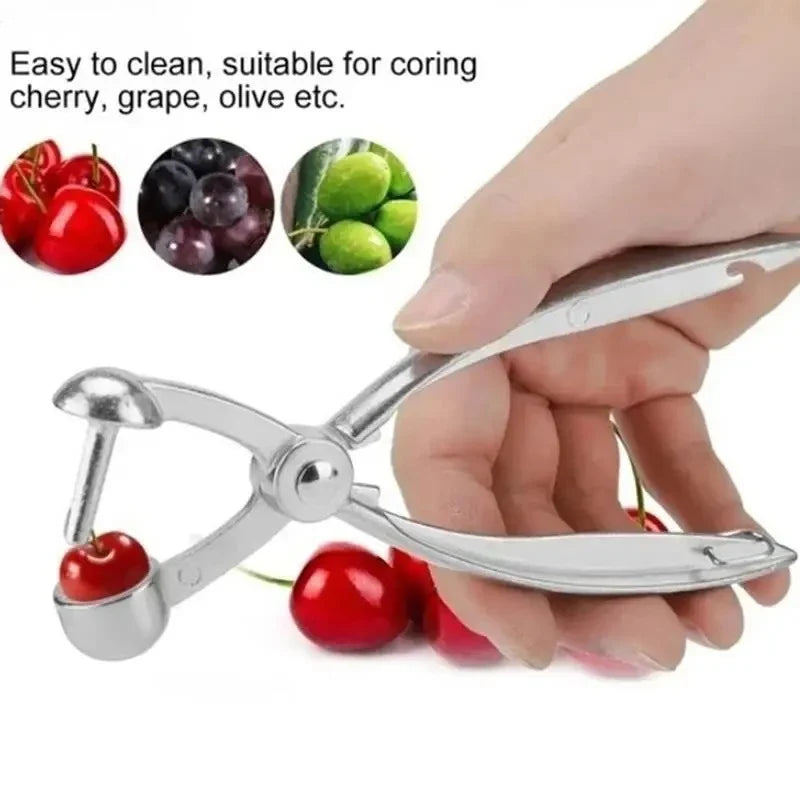 Cherry Pitter & Fruit Pit Remover | Stainless Steel Tool