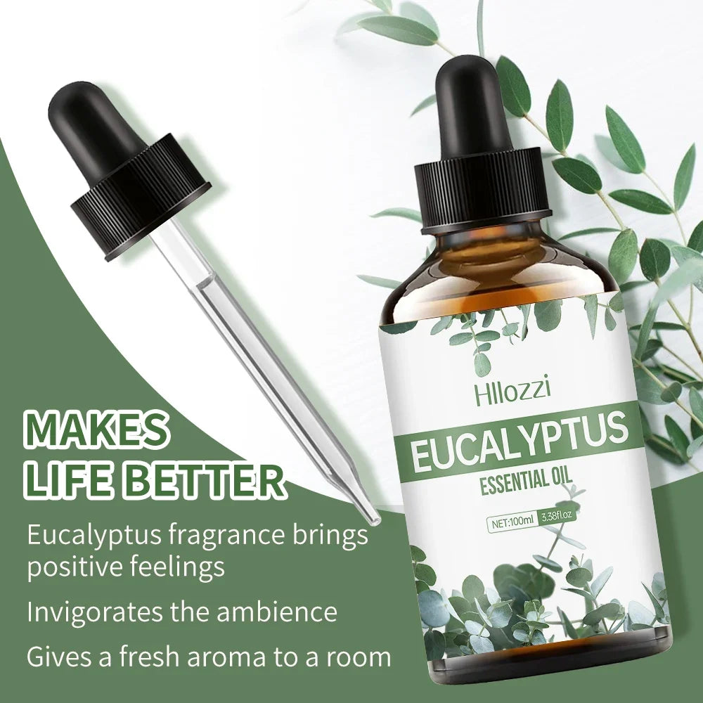 Hllozzi Eucalyptus Essential Oil – Nourishing Massage Oil