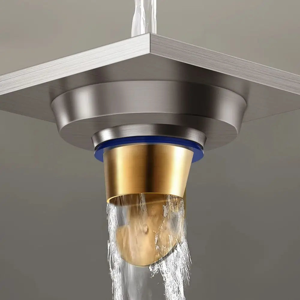 Stainless Steel Shower Floor Drain Grey Backflow Preventer Kitchen