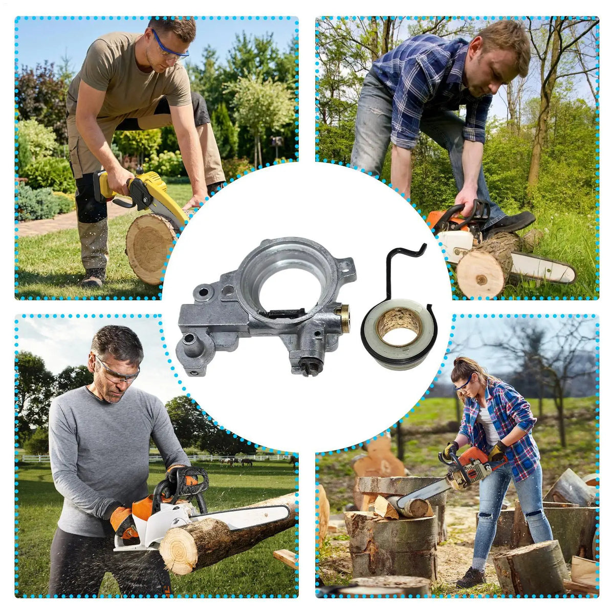 Chainsaw Oil Pump & Worm Gear Kit | MS341 MS361 MS460 MS461