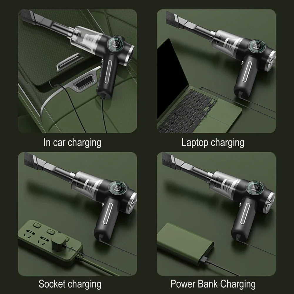 Cordless Handheld Vacuum 3500Pa – Car & Home Cleaner