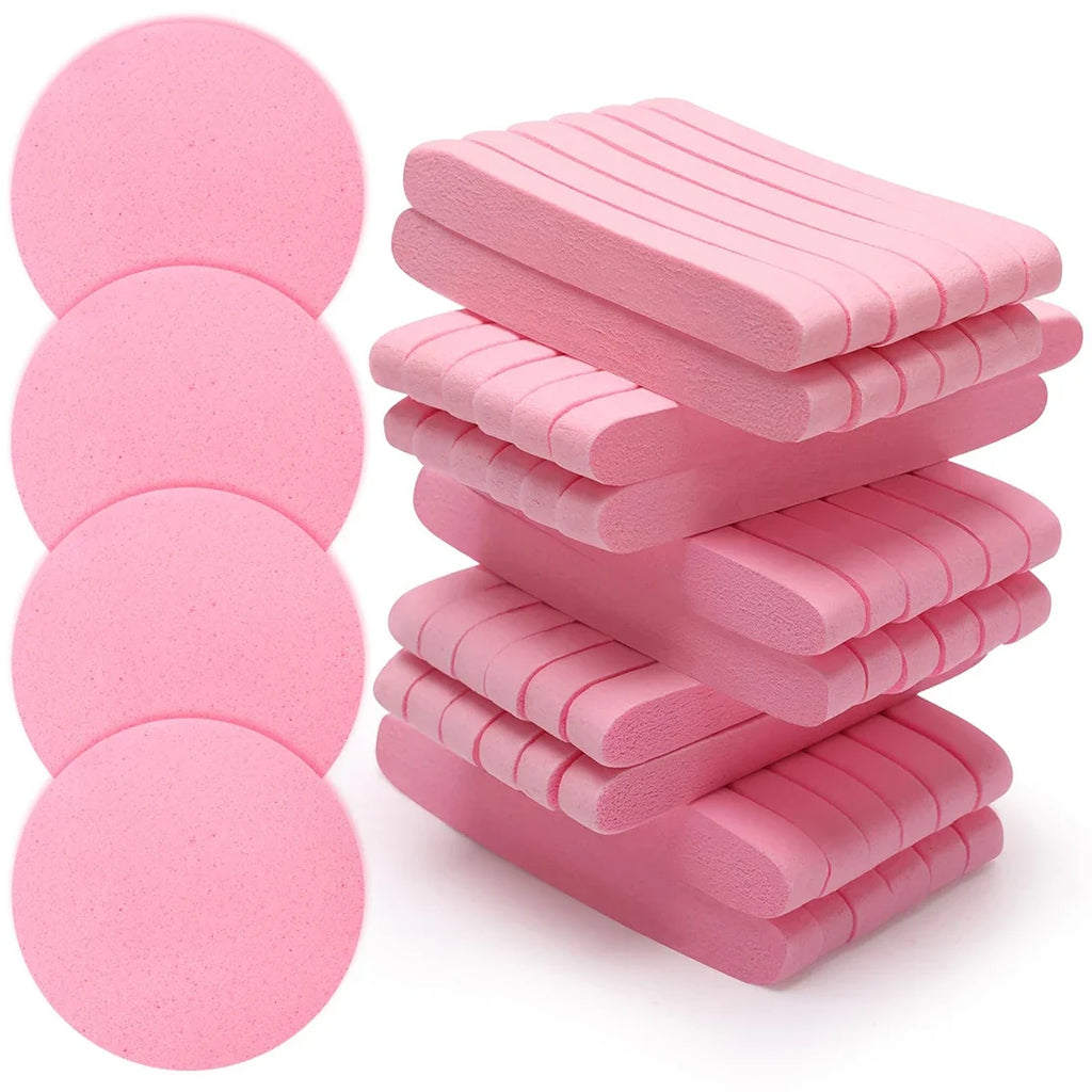 12-Pack Compressed PVA Facial Sponges – Face Wash & Makeup Removal