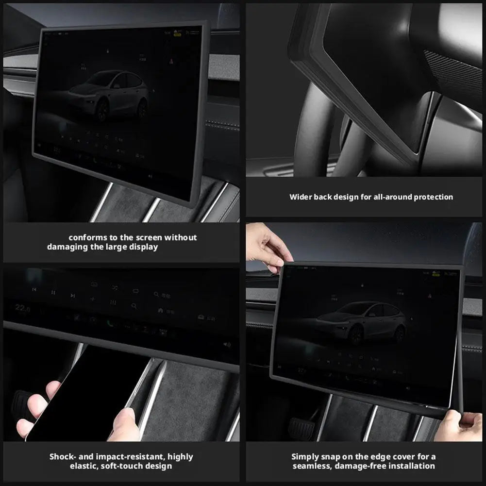 16" Silicone Screen Protector Frame for Tesla Model Y 2026