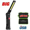 ESMARTER COB LED Work Light USB Rechargeable Magnetic Hook