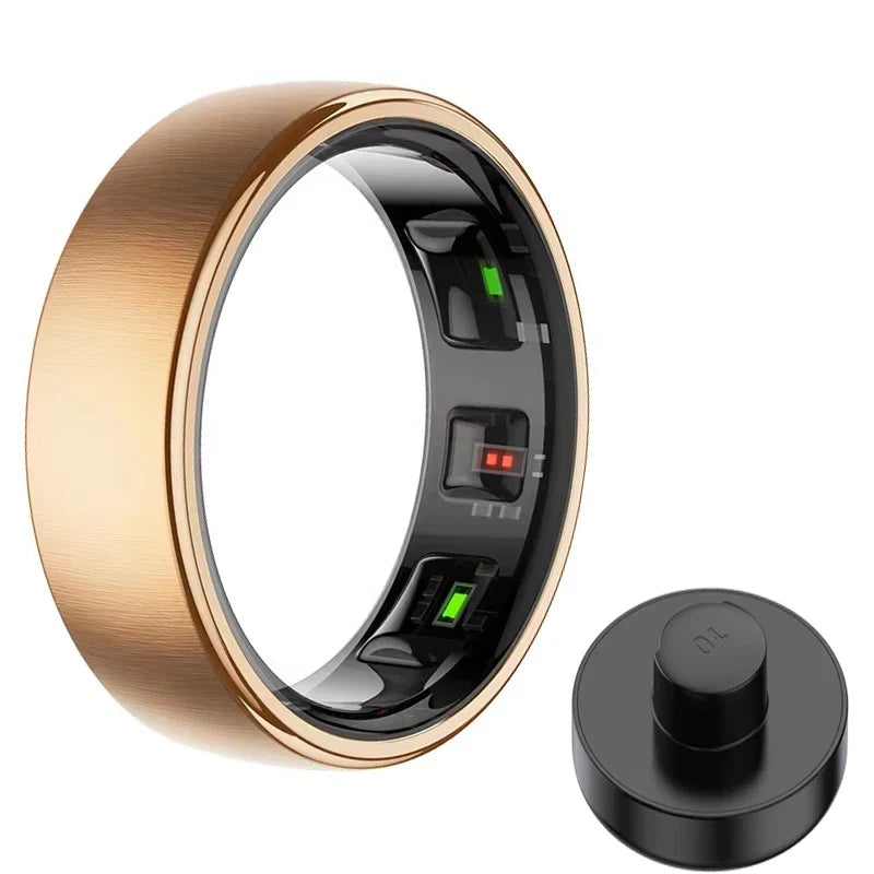 R10 Steel Smart Ring Men Women Waterproof Health Monitor Wireless