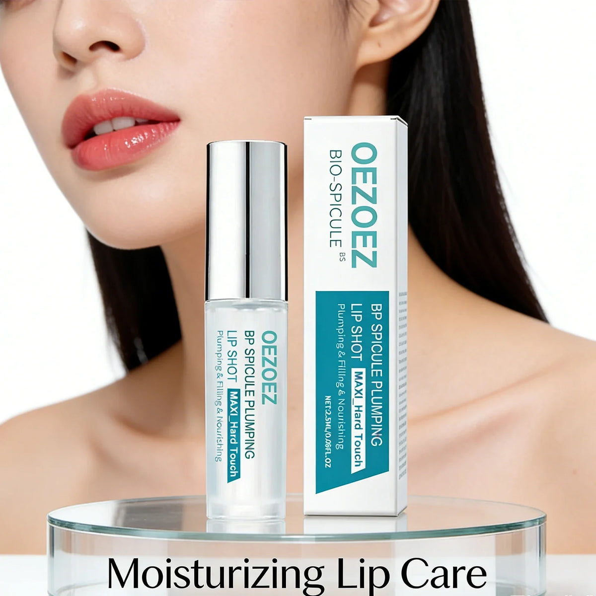 Hydrating Lip Oil – Glass Lip Moisturizer & Gentle Exfoliator