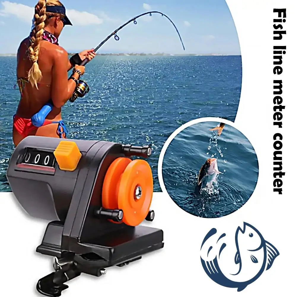 Digital Fishing Line Counter 0-999m – Clip-On Depth Meter