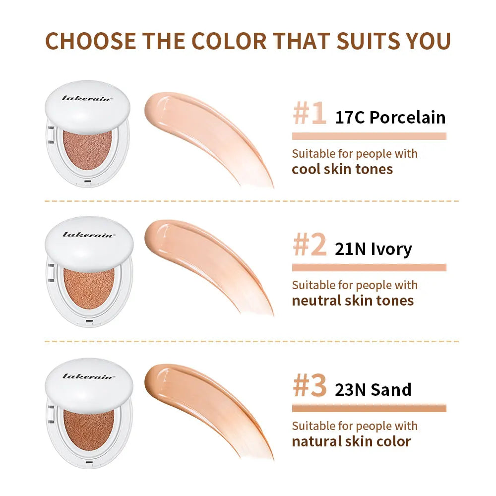 Korean Glow Cushion Foundation – 24H Hydrating, Natural Coverage