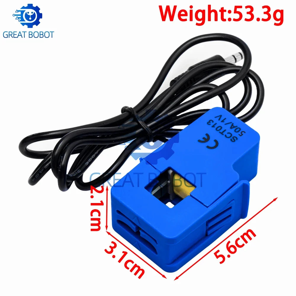 SCT-013 Split Core Current Transformer – 30A 50A 100A AC Sensor