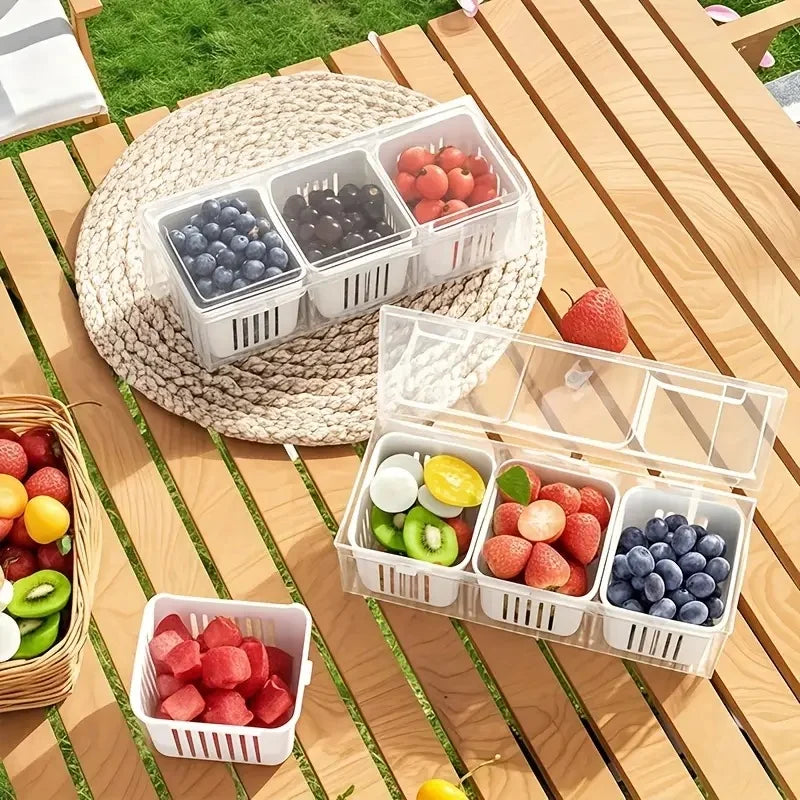 Compartment Bento Box Set – Transparent Food Storage Containers