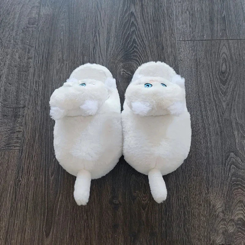 Women's Fluffy Fur Slippers – Warm Cosy Indoor House Shoes