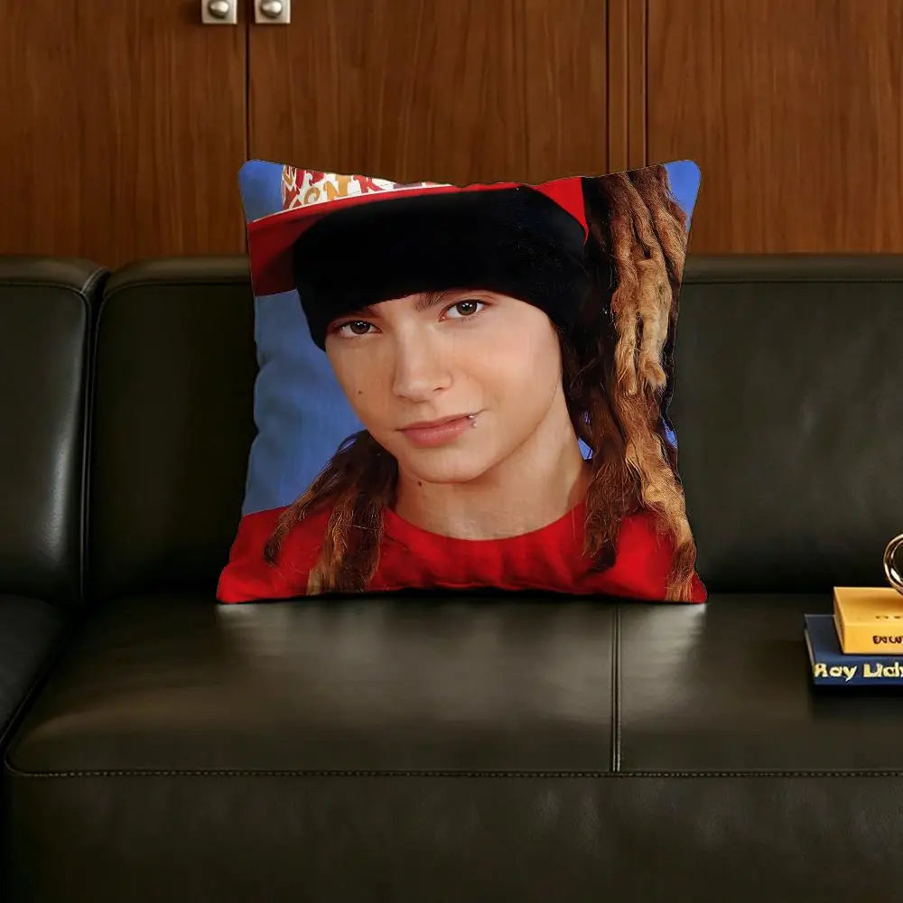 Tom Kaulitz Linen Cushion Cover | Sofa & Bed Pillow Case