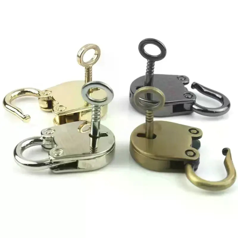Cat Head Antique Mini Padlock with Key | Diary & Jewelry Lock