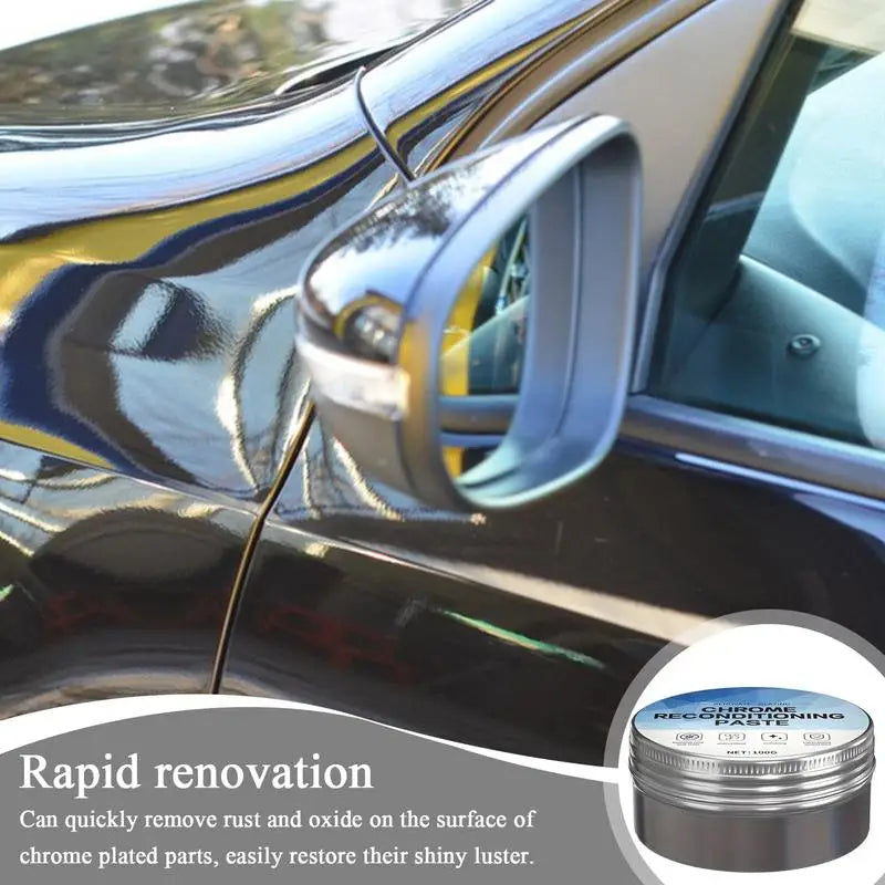 Rust Remover Metal Chrome Reconditioning Paste Tarnish Stainless