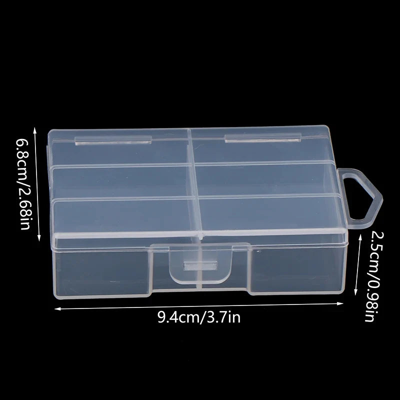 Transparent 18650 Battery Storage Box | Clear Plastic Organizer