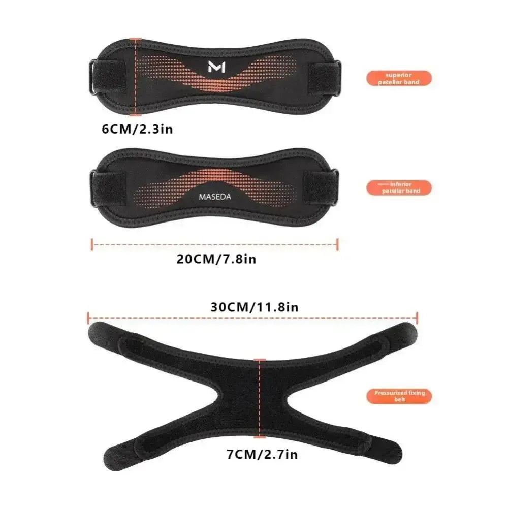 Adjustable Double Patellar Knee Support Strap | Breathable