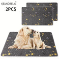 KEMORELA 2-Pack Reusable Dog Training Mats – Washable Pet Pads