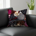 Anime Linen Cushion Cover – Sofa, Bedroom & Chair Pillow Case
