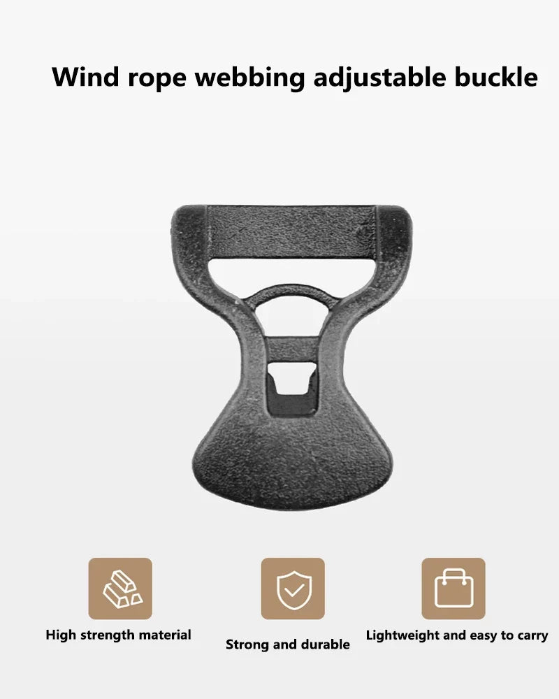 10-Pack Adjustable Tent Canopy Windproof Rope Buckle Clips