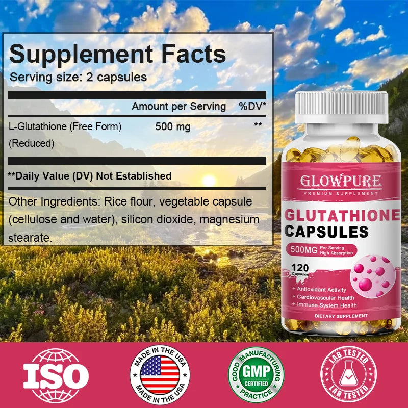 Glutathione Capsules – Skin Brightening, Daily Immune Support
