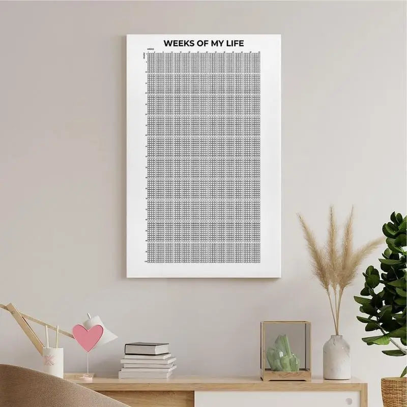 Weeks of My Life Motivational Poster – Life Planner Wall Art