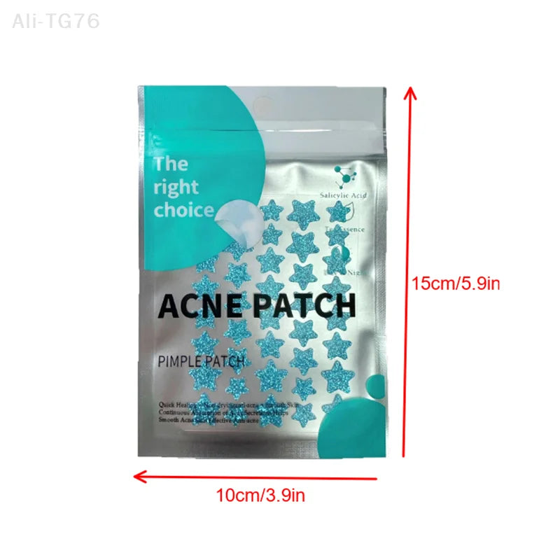 40-Pack Hydrocolloid Acne Patches – Overnight Blemish Dots