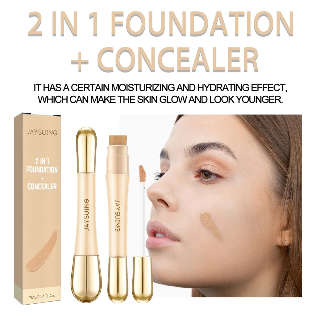 Jaysuing Double Head Concealer – Full Coverage & Brightening