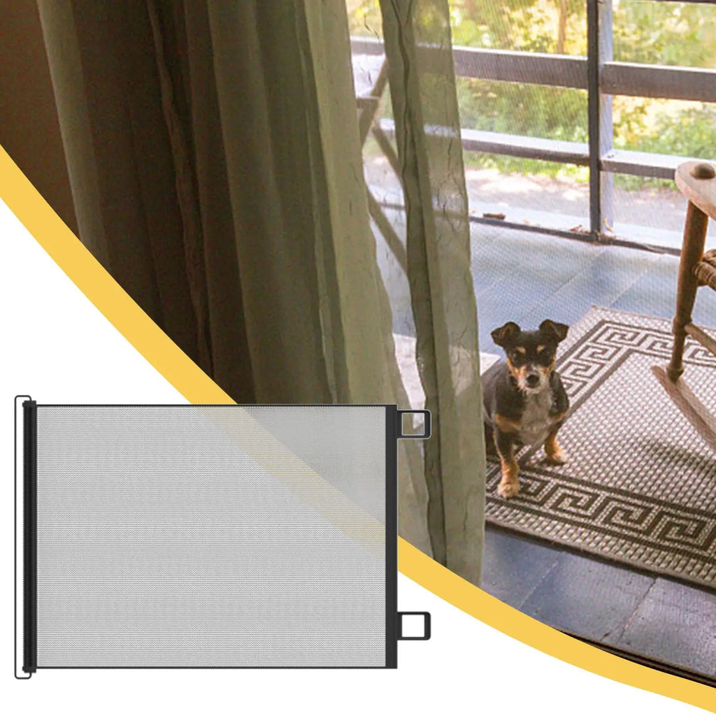 Retractable Pet Gate No-Drill Safety Mesh Fence | 3 Sizes