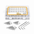 1080-Pc M2 M3 M4 Hex Socket Screws Nuts Washers Kit