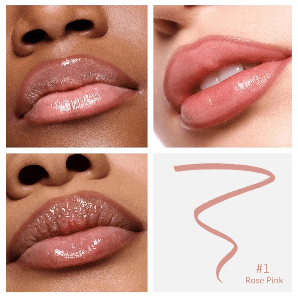Peel Off Tattoo Lip Liner – Waterproof Matte Lip Stain, 4 Colors