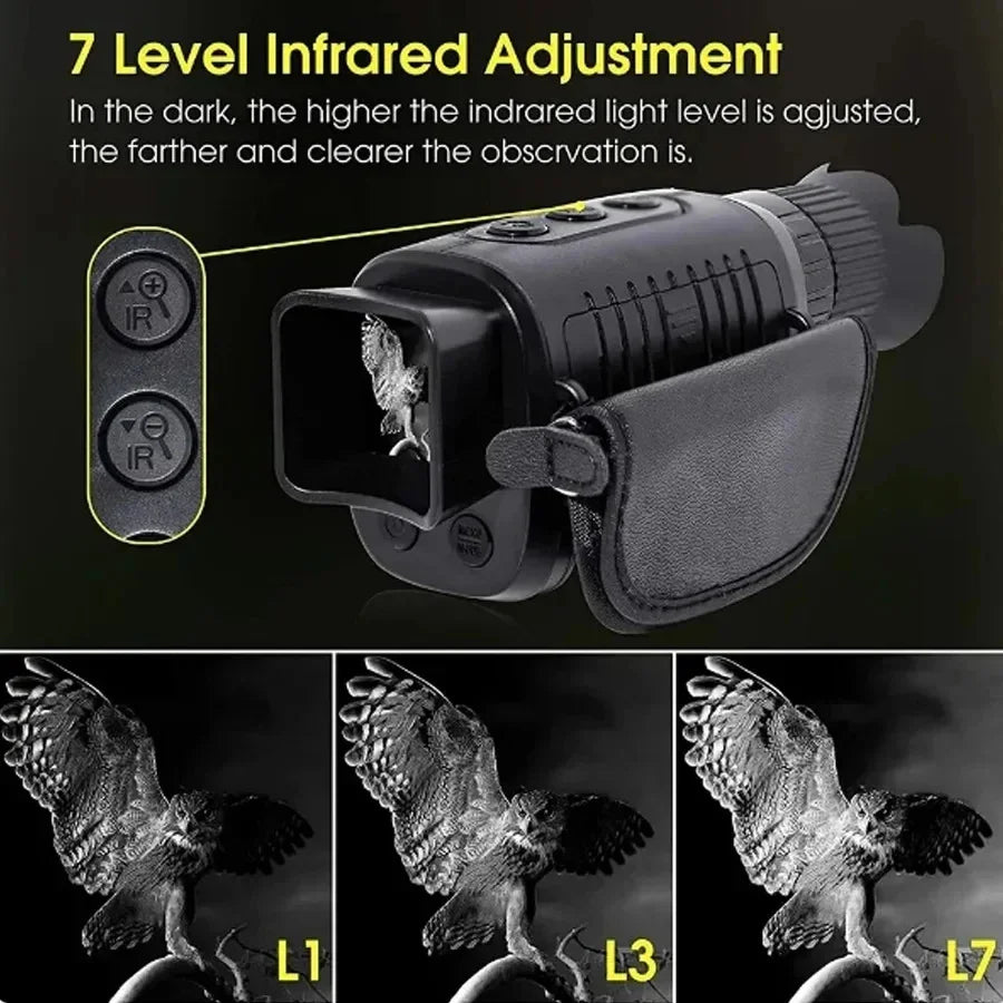 Monocle Niaht Vision Infrared Optical Monocular Digital Zoom 5X Photo