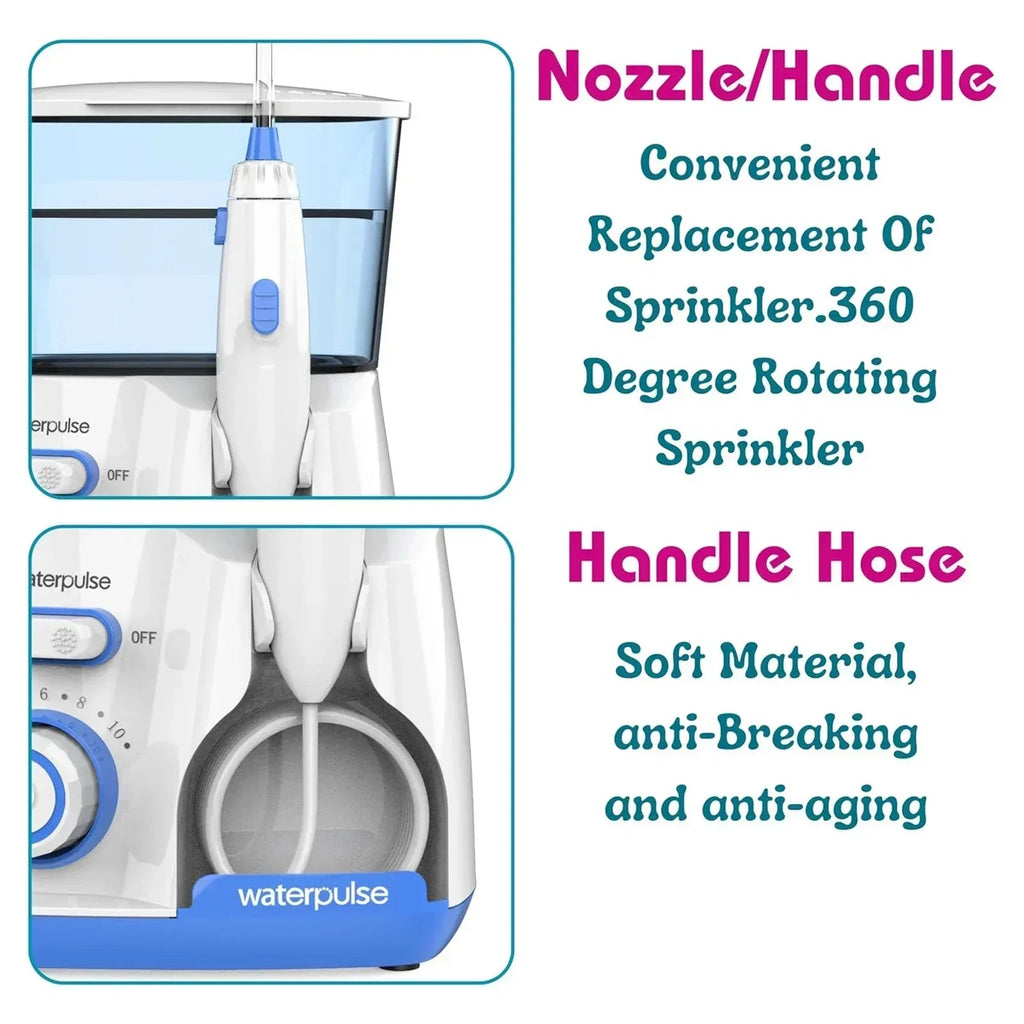 Electric Water Flosser Oral Irrigator 800ml Tank 5 Tips
