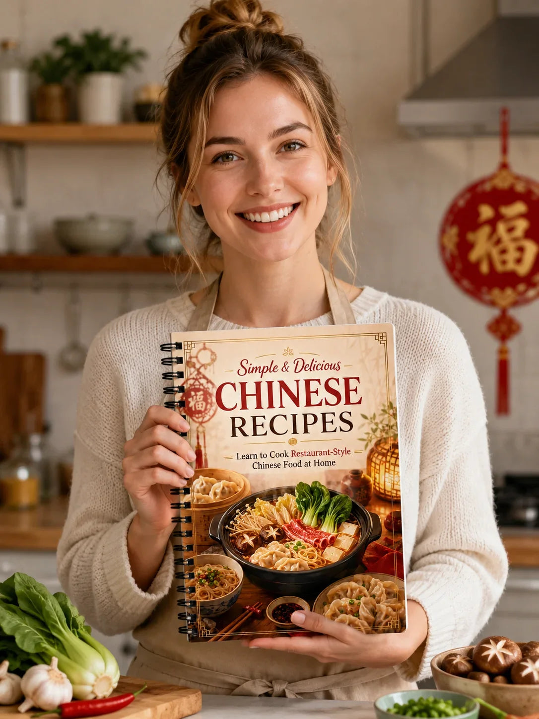 Simple Delicious Chinese Recipes A5 Spiral Recipe Book Easy Home