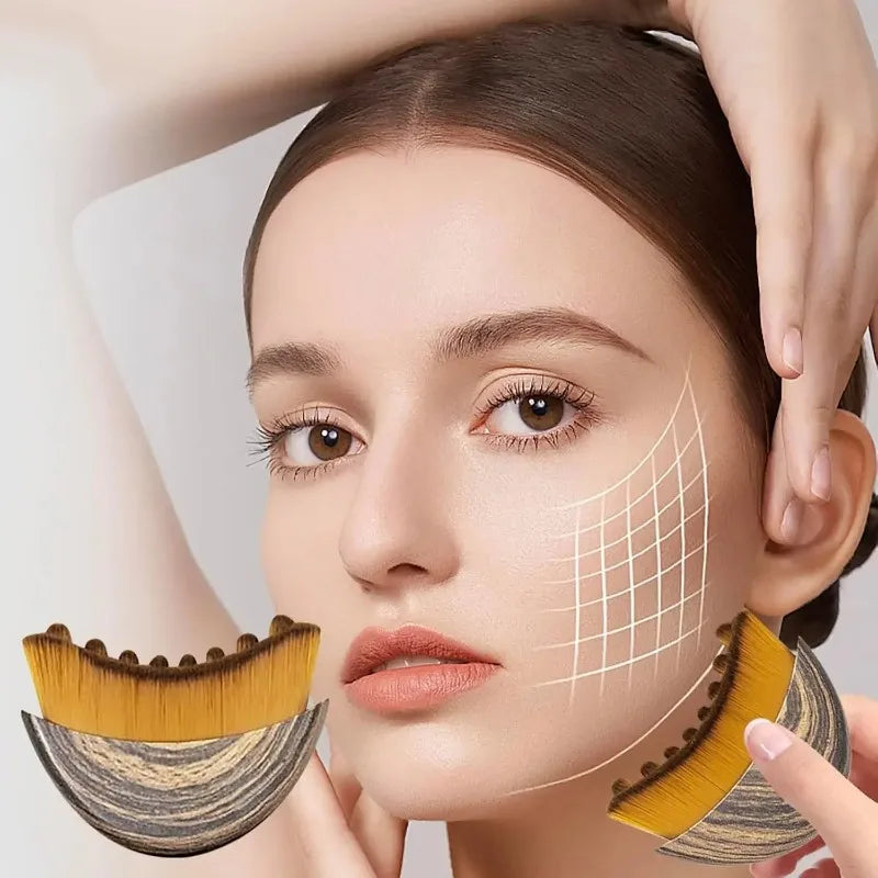 Lymphatic Facial Massage Brush | Contouring & Drainage Tool