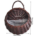 Handmade Wicker Hanging Flower Basket | Wall Planter S/M/L